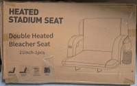New In Box | Heated Stadium Seat | Double Heated Bleacher Seat 21"