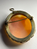 Sterling Shell Cameo Brooch Pendant Circa 1950&rsquo;s Large - 3