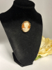 Sterling Shell Cameo Brooch Pendant Circa 1950&rsquo;s Large - 5