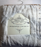 New Asheville Acres Faux Fur Referse to Plush Throw measures 50"*60"