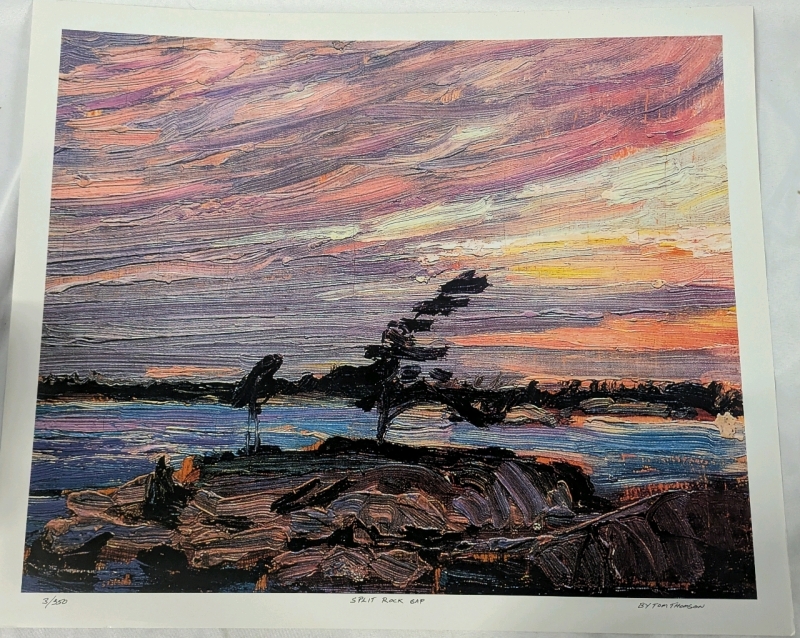 Print of Tom Thomson's "Split Rock Gap". 20" by 24". 3/350