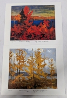2 Prints by Tom Thompson. "Autumn Foliage" 27/250 & 95/250 "Tamaracs". 11"x8.5"
