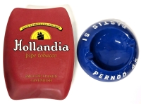 Vintage Tobacco Trays : Hollandia Pipe Tobacco Rolling Tray Germany & Pastis 51 / Pernod 45 Ceramic Ashtray 5.2" Diameter
