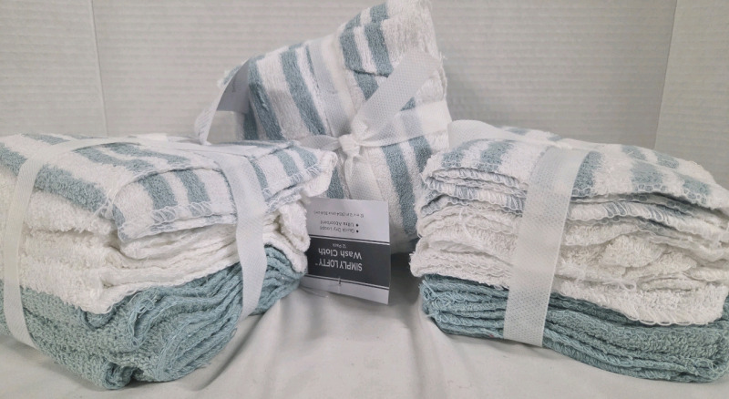 36 New | SimplyLofty Washcloths | Each Measure 12" x 12"