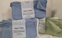 54 New | Multi-Purpose Everyday Washcloths | Measures 11" x 11" Ea.