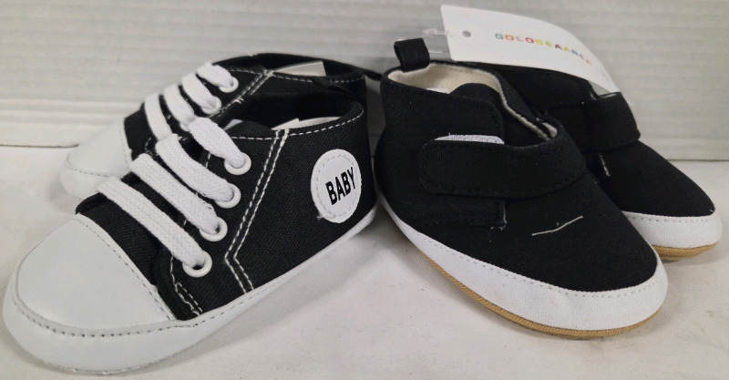 2 New | 5" x 2&frac12;" Infants Sneakers | Exact Size Unknown