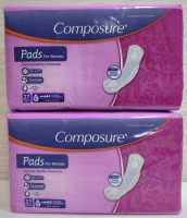 2 New Packs Composure Pads for Women 27 per pack