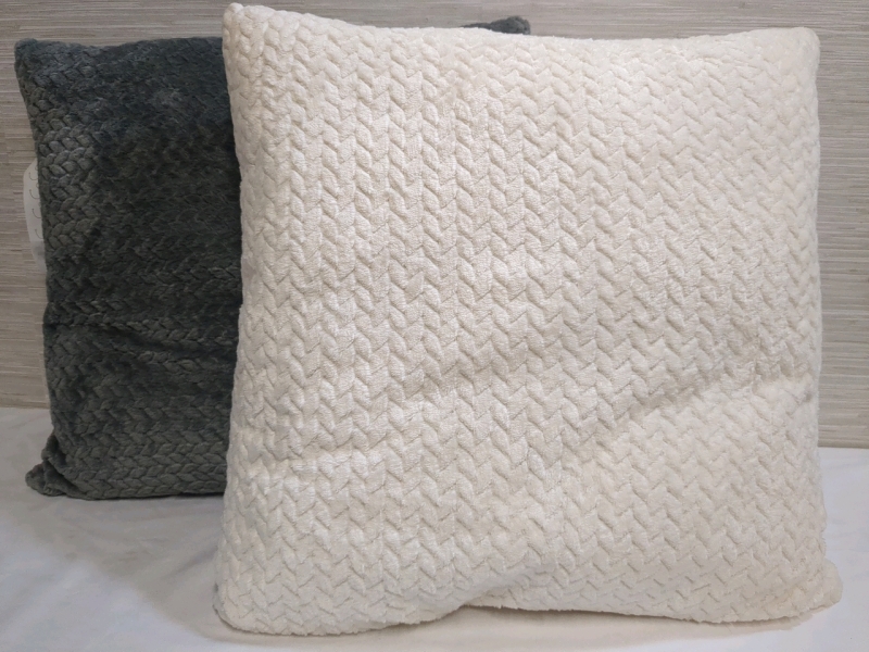 2 New Snuggleville Textured Plush Pillow | 20*20