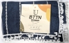 New BTTN Extra Long Shower Curtain - 72" &times; 84" Long Boho Chic Tassel Linen Blend Fabric Shower Curtain