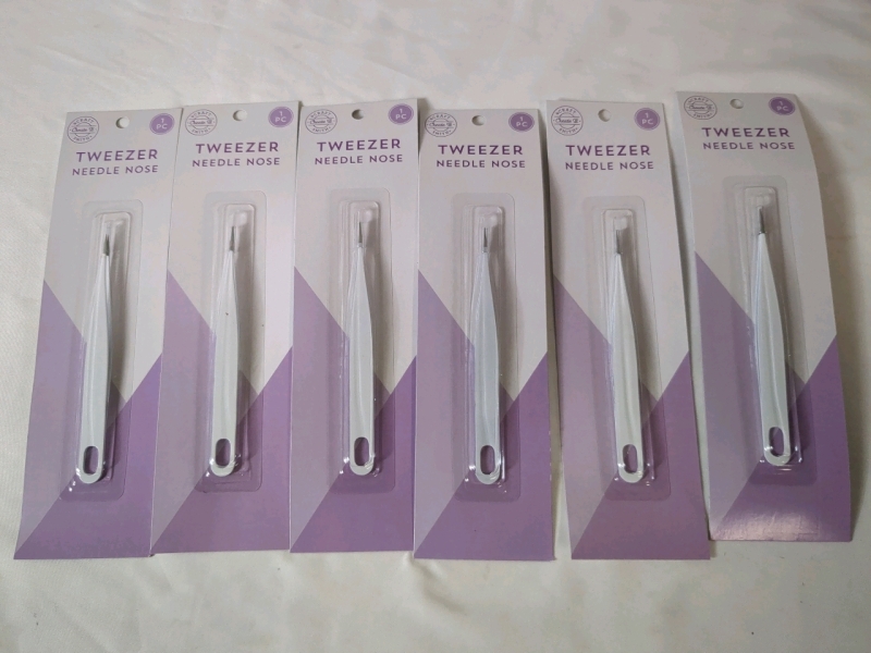 6 New Craft Smith Needle Nose Tweezers 5.5 Inches