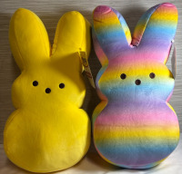 2 new Cute and Colorful Peeps Plush| 17 inches tallest measures