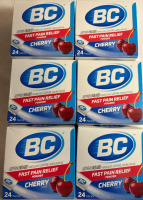 6 New BC Aspirin | Fast Pain Relief powder | Cherry Flavour