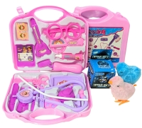 5 New Kids Toys : 2 Play Pretend Doctor / Nurse Sets, STAR SKY Magic Fidget Cube & 2&times; 3.25" Tall Wind-Up Hopping Chicks