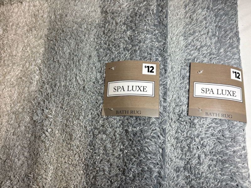 2 New Spa Luxe Bath Rug | 20"*48" | 100% Cotton Pile