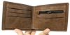 5 New Personalized (French) PU Leather Wallets : 4 Bifold Men's Wallets, 1 Trifold Women's Wallet - 4.75" &times; 3.6" - 2