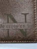 5 New Personalized (French) PU Leather Wallets : 4 Bifold Men's Wallets, 1 Trifold Women's Wallet - 4.75" &times; 3.6" - 4