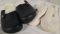 New | Couples Slippers Lot | Includes (1) Size 37-38 Mens Slippers & (1) Size 40-41 Women's Slippers