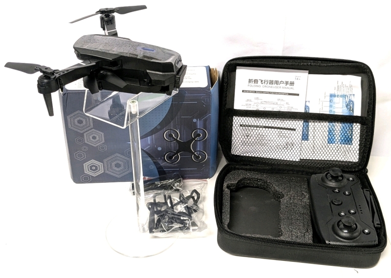 New in Box E88 Pro Folding Drone With Case & 1800mAh Battery