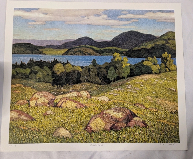 Print of A.J.Casson's (Group of Seven) Haliburton. 24" by 20". 34/199