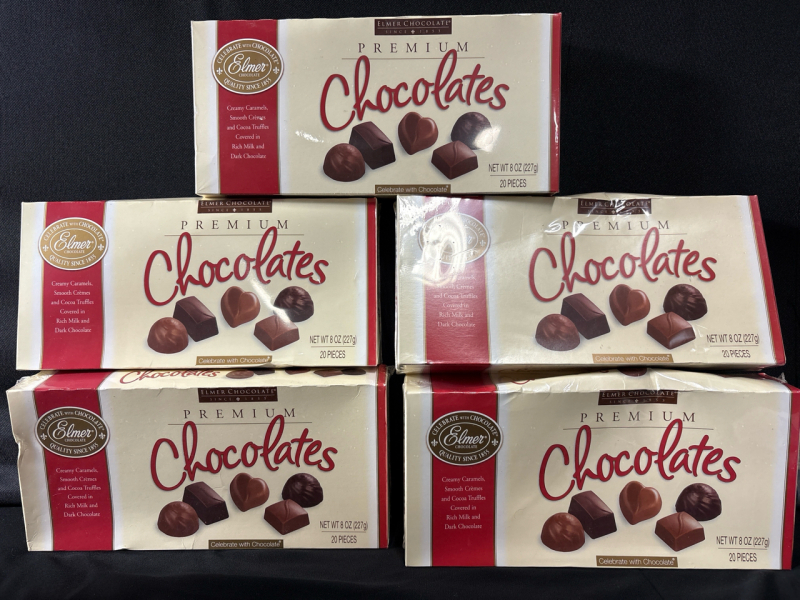 100 Pieces of Elmer Chocolate Premium chocolate boxes| 227g each