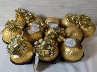 10+ New Grand Ferrero Rocher Chocolates Approx 3.5 inches BB FEB 28 2025