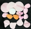 25 New Makeup Brushes & 20 New Makeup Sponges - Biggest Sponge 3.75" Diameter - 4