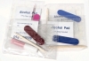 7 New Sets of False Nails, 4 Prep Sets (Emery Board, Alcohol, Glue), 2 Sets of Tiny Nail Art Findings / Decorations - 7