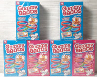 6 New Boxes of Gummy Bands (210g each, Best Before July 1st 2026)