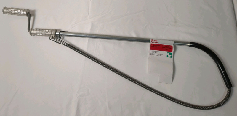 New Master Plumber 3 ft Maintenance Toilet Auger 1/2 inch diameter cable.