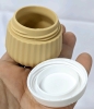 New Travel Containers : 4&times; Squishy Silicone Tubes, 4&times; Silicone Jars, Toothbrush Holder, 4&times; Toothbrush Caps, Soap Bar Holder, Mini Pill Case - Tallest Bottle 5.5" - 2