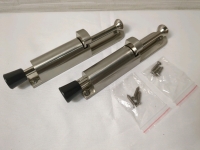 2 New Spring Loaded Door Stoppers With Hardware Approx 6 Inches Long