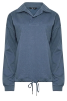 New Size 18-20 Women's LONG TALL SALLY LTS Tall Dark Blue Drawstring Cross Over Sweatshirt