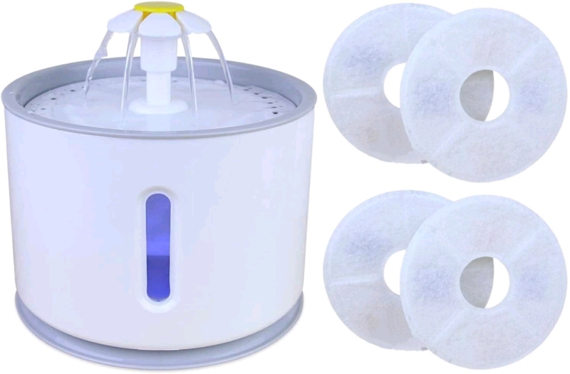 New 2.4L Cat Drinking Fountain DR008 + 4 Extra Filters