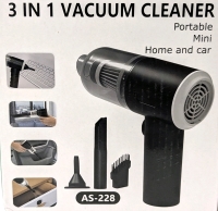New 3-in-1 Portable Handheld Rechargeable USB Mini Vacuum Cleaner For Home Or Car - Model AS-228