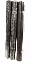 3 New Rolls Dark Brown Faux Leather - 19.75" Wide &times; Unknown Length