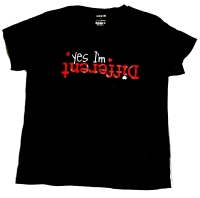 New Size Large Women's YES I'M DIFFERENT Graphic T-Shirt