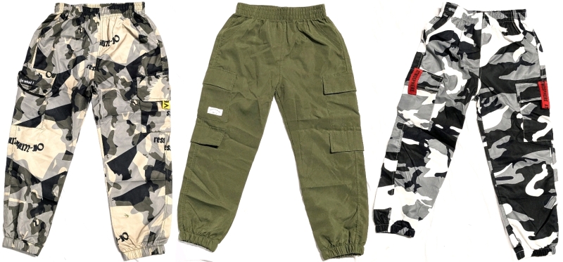 3 New Size 7Y Kids Lightweight Elastic Waist Pants