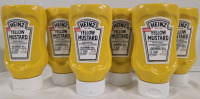6 New | 226g Bottles of HEINZ Yellow Mustard | BB: Aug/13/2026