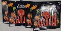 6 New | Ultimate Pumpkin Carving Kits | 9 pcs Ea. Comes w/ Everything but the pumpkin!