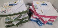 24 New | 12" x 12" Dish Scrubber Rags w/ Garden Theme