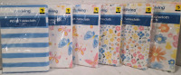 6 New | 52" x 70" Spring Themed PEVA Table Cloths | Easy Clean up with damp Cloth