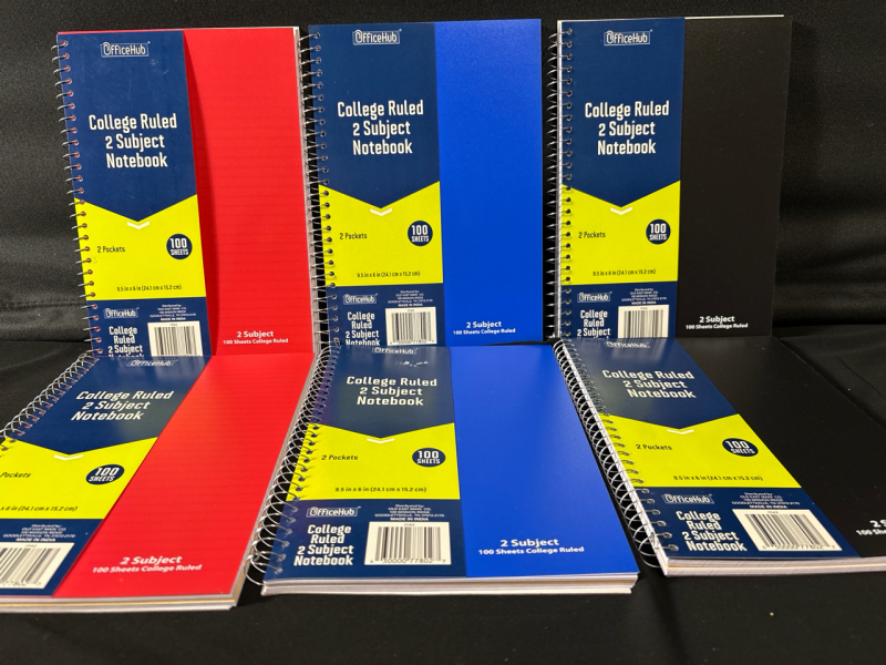 6 New Officehub College Ruled 2 Subjects Notebook | 9.5"*6"