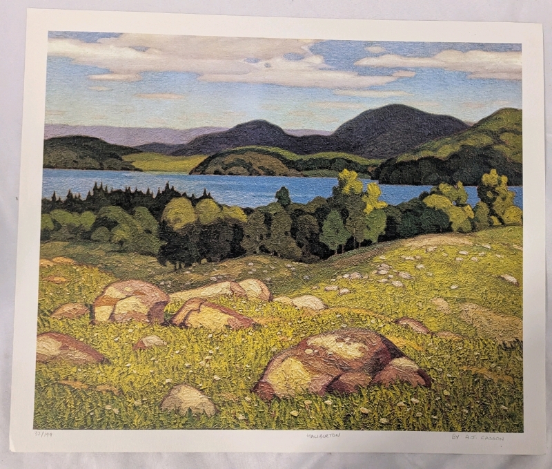 Print of A.J.Casson's (Group of Seven) Haliburton. 24" by 20". 32/199