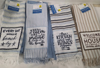 8 New | 14" x 24" Beach Themed Kitchen Towels