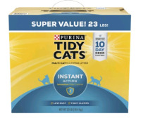 New | 23 Lbs of PURINA Tidy Cats Multi-Cat Clumping Litter Instant Action Odor Control