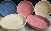5 New | 9" Wall Hangable Woven Trays