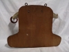 Vintage Real Horn Wooden Wall Mirror with Coat Hooks - 3