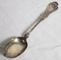 Sterling Silver Serving Spoon . Measures 7 7/8" long