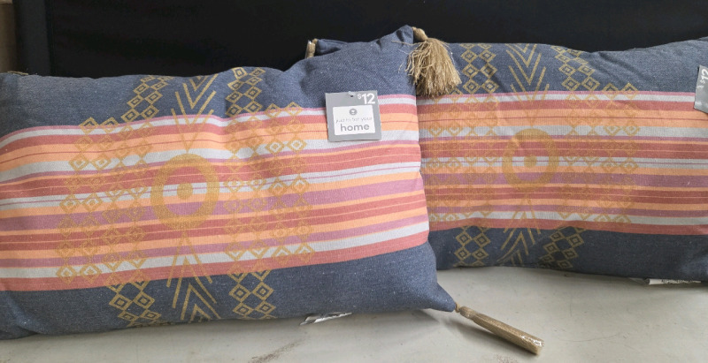 2 New | 18" x 11" Decorative Throw Pillows