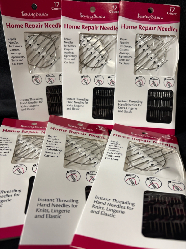 6 New Sewing Basics Home Repair Needles | 17 Count